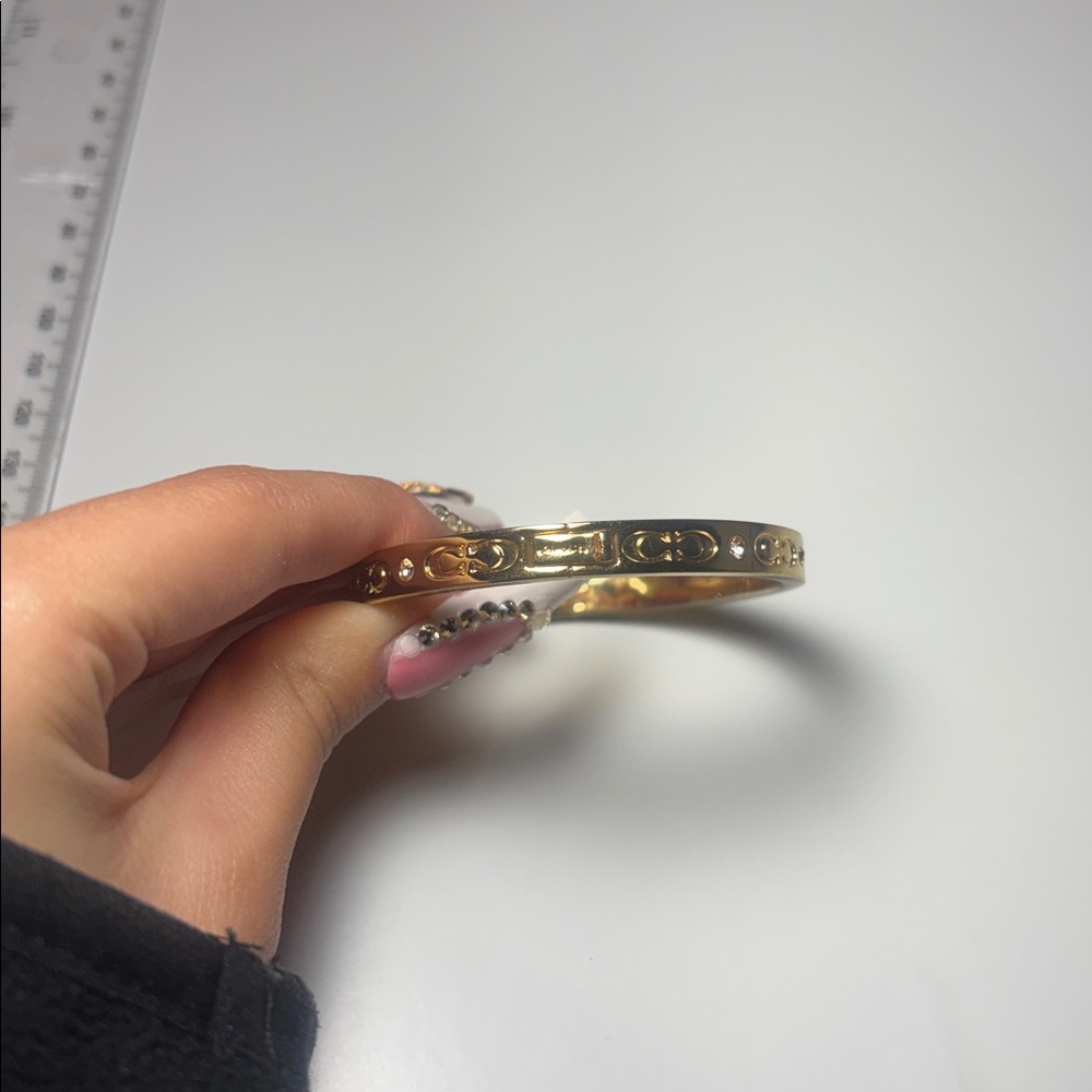 Authentic Coach Bangle Bracelet | Classic Signature Design